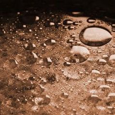 Oil droplets floating on surface water. (Photo by ehow.com)