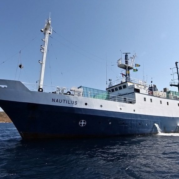 The E/V Nautilus. (Photo provided by the Ocean Exploration Trust)