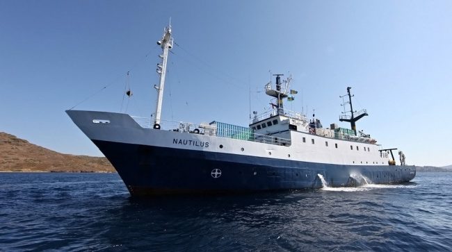 Nautilus The E/V Nautilus. (Photo provided by the Ocean Exploration Trust)