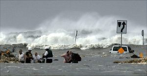 Hurricane Ike storm surge 2008. (Photo credit: NOAA)