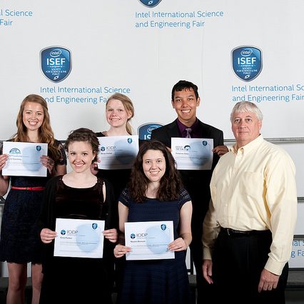 14044755859_caf1466043_z Dr. David Divins presents Special Awards to the winning projects at 2014 Intel International Science and Engineering Fair.