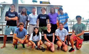 The CARTHE, Seakeepers, Fleet Miami, and StreetWaves team celebrate a successful experiment. (Provided by: CARTHE)