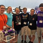 Fairview High School poses with their ROV after being interviewed by Mobile’s WALA Fox 10 News. (Photo credit: Tracy Ippolito)