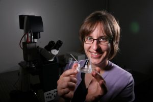 University of Houston researcher Jacinta Conrad will lead research into the role of chemical dispersants in cleaning oil spills. (Credit: University of Houston)