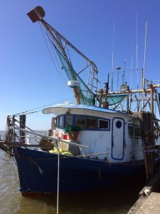 A fishing boat in Port Buras, LA. (Provided by Vanessa Parks)