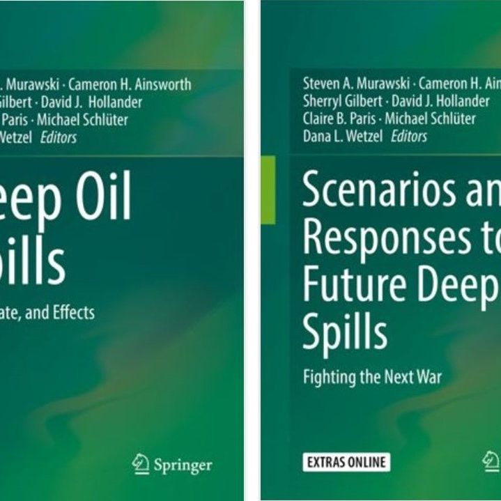 This Two Volume Book series synthesizes oil spill science since Deepwater Horizon. The books contain 63 chapters collaboratively authored by over 150 researchers (representing academia, oil industry, and government scientists and contractors). Images used with permission from Springer’s publishing editor for life sciences.