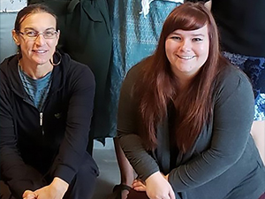 RFP-VI Polidoro_Student_Woodyard1_slider Arizona State University Ph.D. student Megan Woodyard (right) and Dr. Beth Polidoro (left) attend an International Union for Conservation of Nature (IUCN) workshop in Veracruz, Mexico. (Provided by Megan Woodyard)