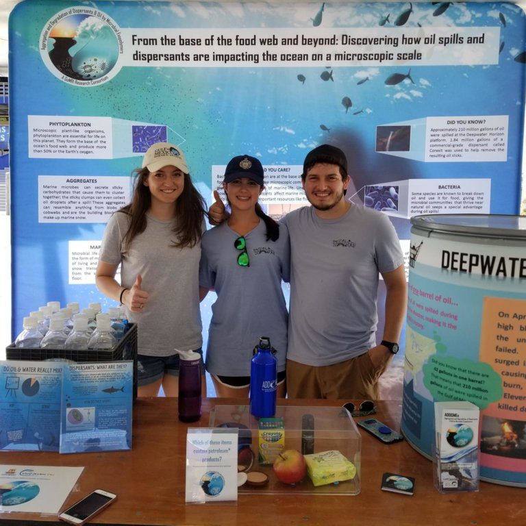 ADDOMEx Members of the ADDOMEx consortium attend the Artist Boat’s World Oceans Day Festival in Galveston, TX. Photo Credit: ADDOMEx.